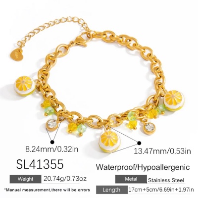 Pulsera multi charms limn, acero inoxidable Bafy joyeria 